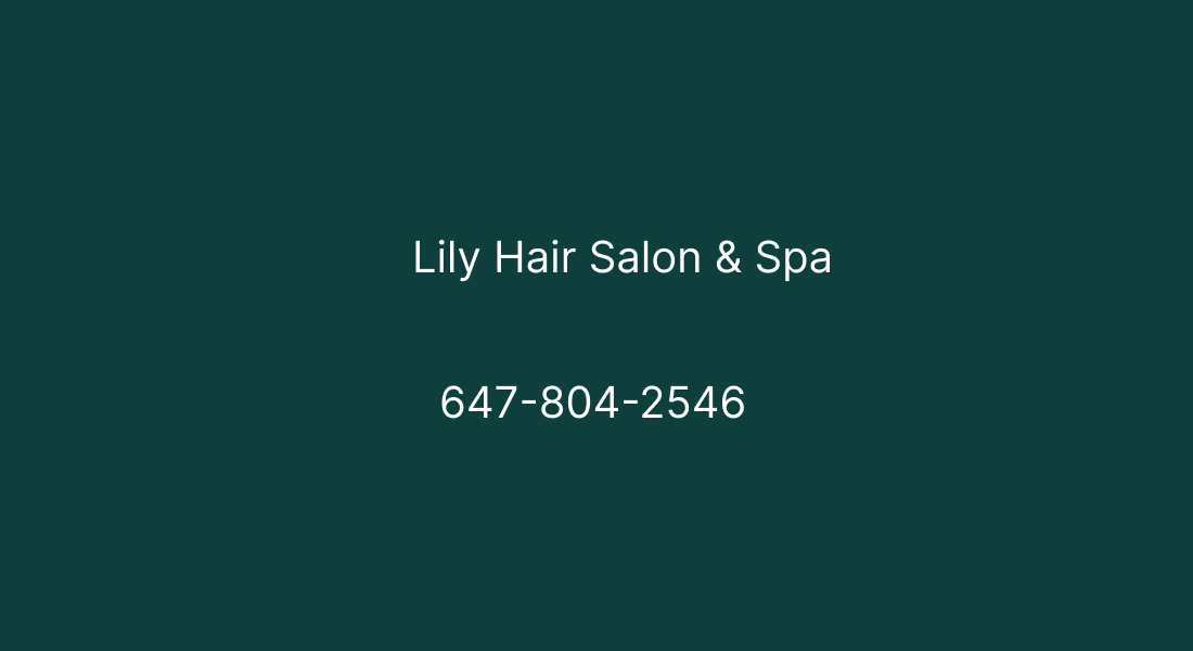 Lily Hair Salon & Spa