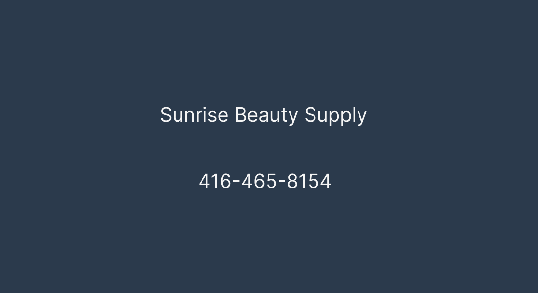 Sunrise Beauty Supply