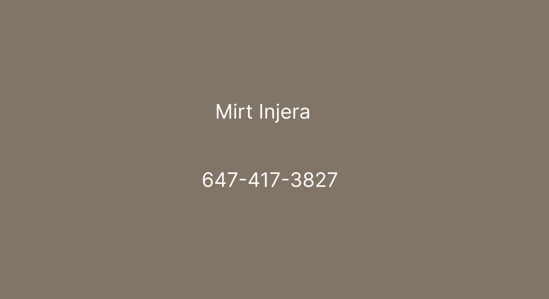 Mirt Injera