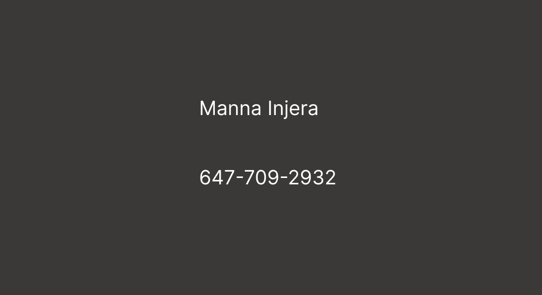 Manna Injera