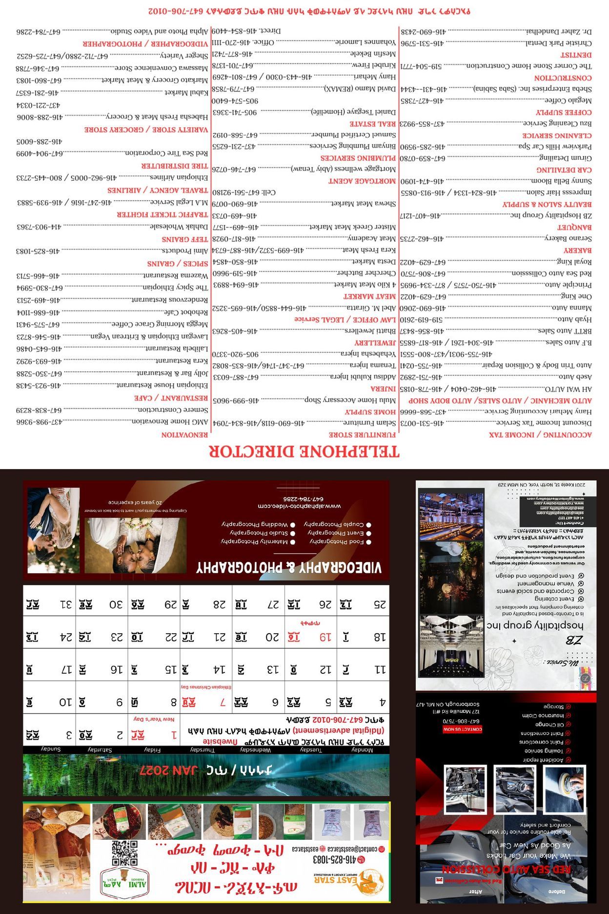 Page 2 - Telephone directory and January 2027